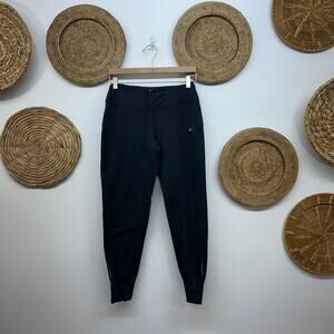 Nike Black Drawstring Jogger Legging Pant Activewear Athletic Athleisure Small